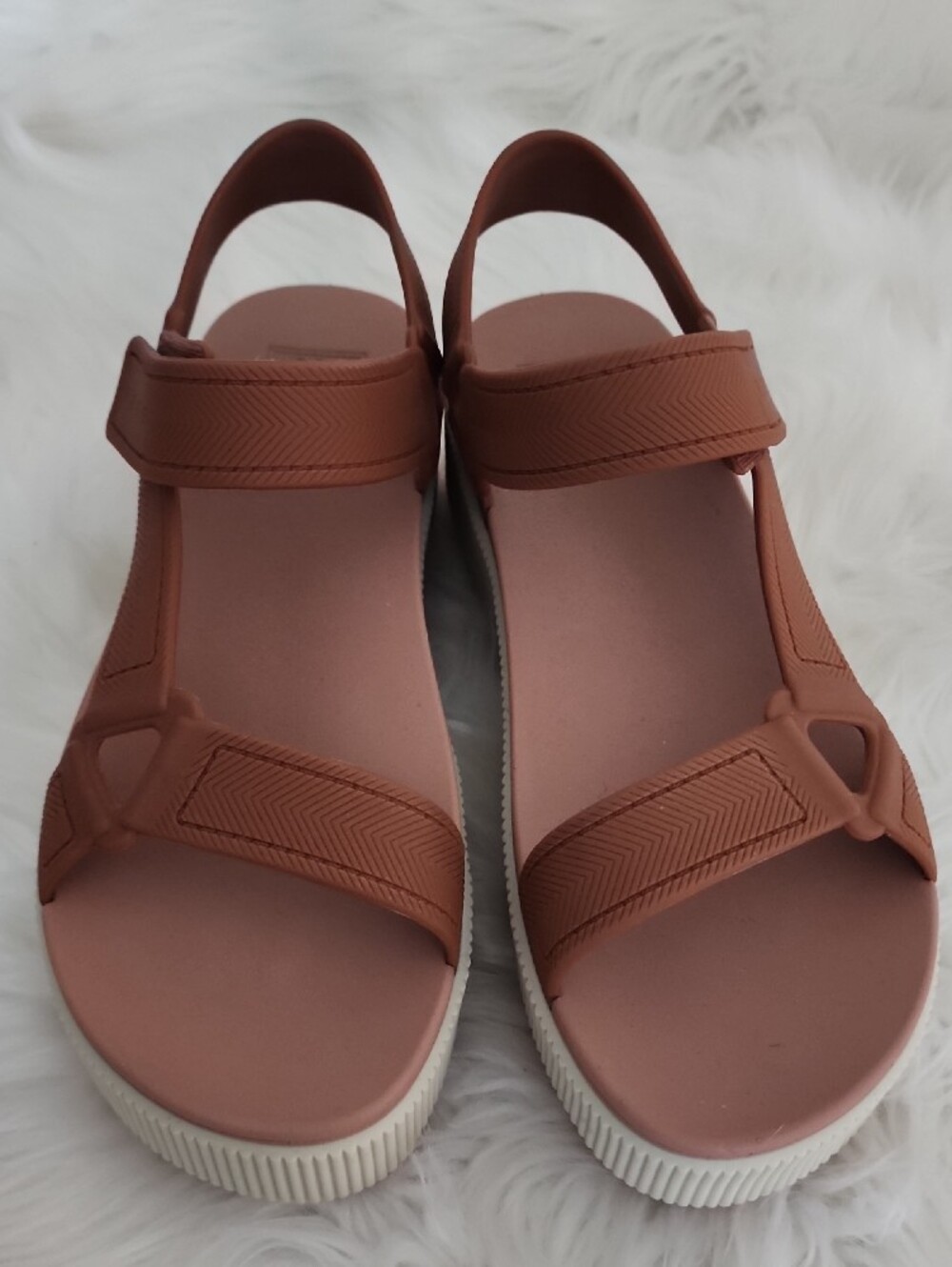 Reef Women's Platform Sandals in Rust Brown with Cream Sole - Picture 4 of 4